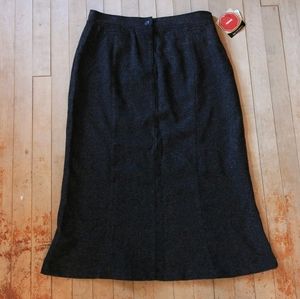 Woolrich Petite Skirt. Wool Winter Pencil Skirt